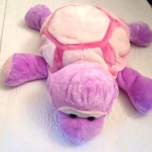 Super Soft And Cozy Pink And Purple KellyToy Turtle Stuffy Pillow